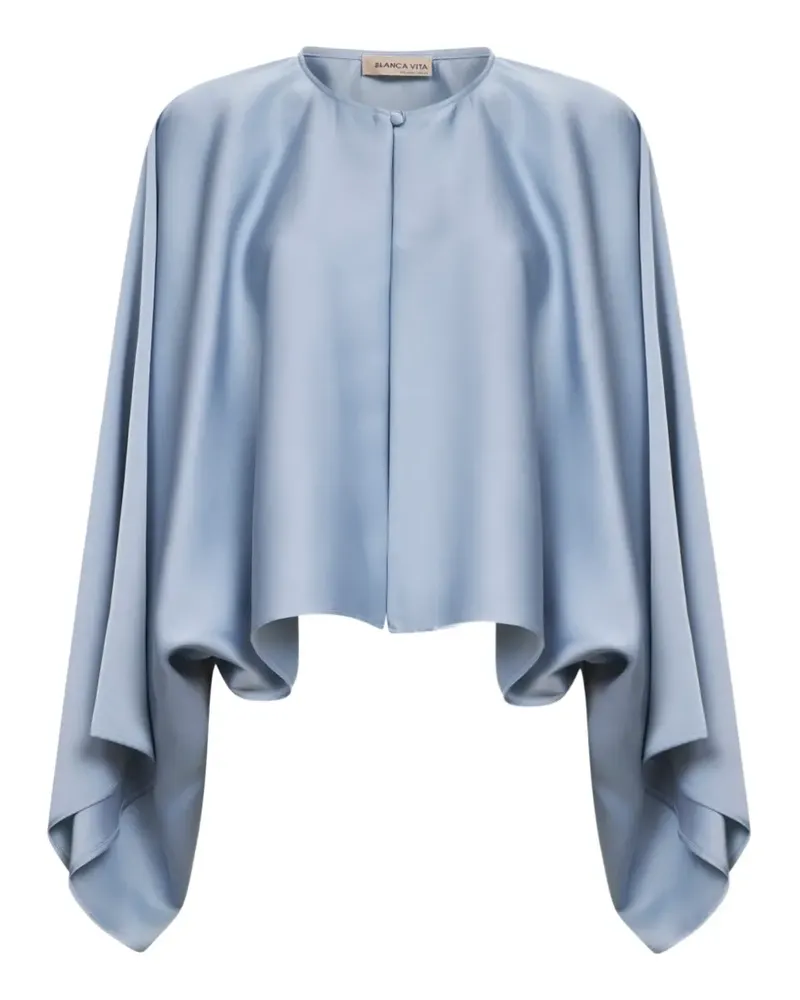 Blanca Bolero mit asymmetrischen Ärmeln - Blau Blau