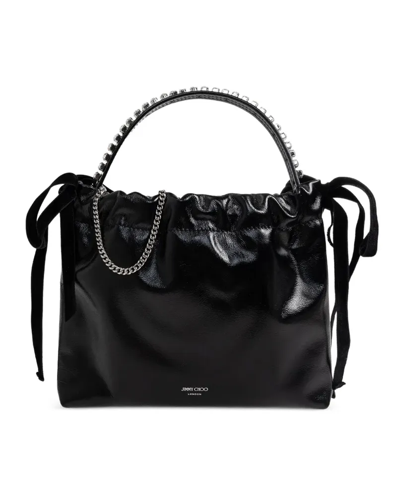 Jimmy Choo Beuteltasche mit Logo-Print - Schwarz Schwarz