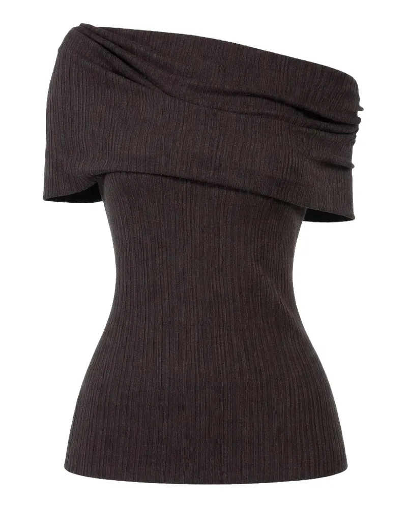 Cortana one-shoulder top - Braun Braun