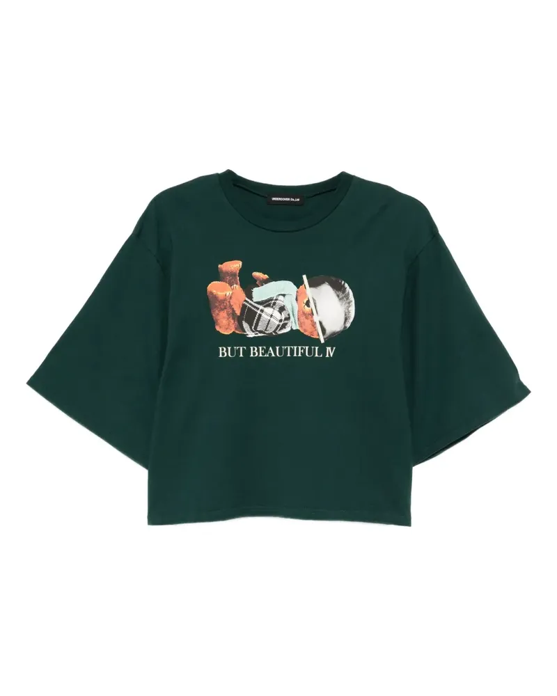 Undercover T-Shirt mit grafischem Print - Grün Grün