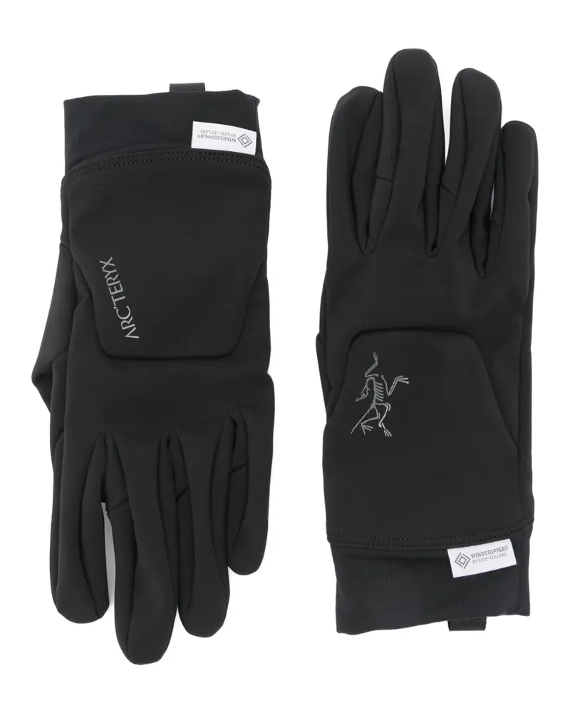 Arc'teryx Venta Handschuhe mit Logo-Prägung - Schwarz Schwarz