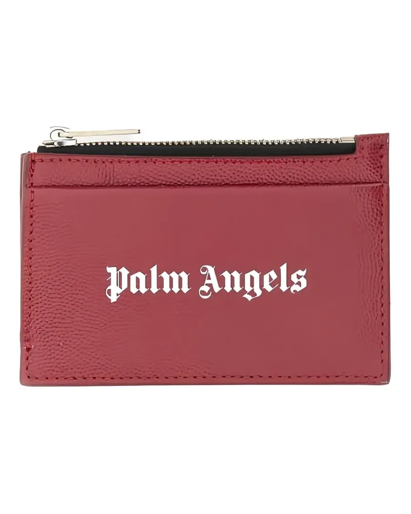 Palm Angels leather cardholder - Rot Rot