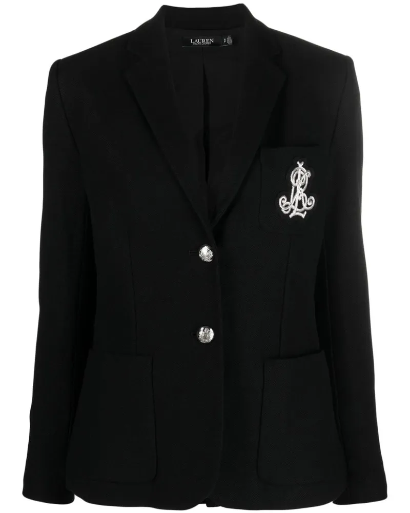 Ralph Lauren Sakko mit Logo-Stickerei - Schwarz Schwarz