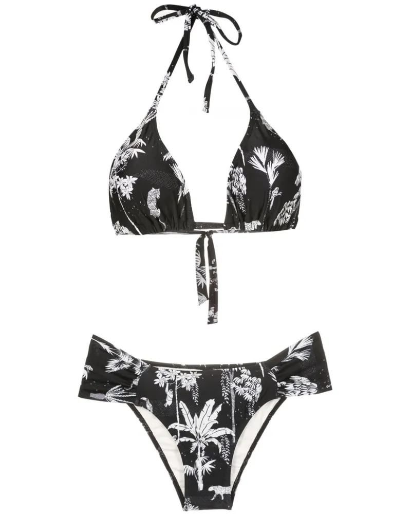 Lygia & Nanny Vicky Bikini mit grafischem Print - Schwarz Schwarz