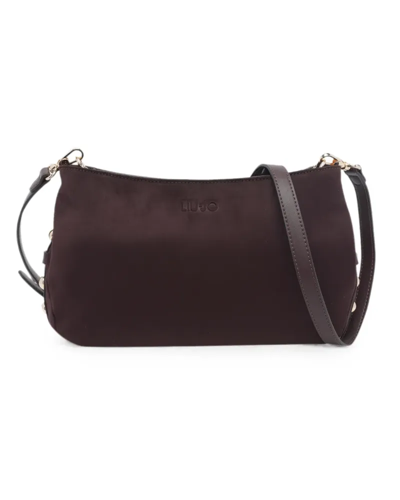 Liu Jo logo-embossed studded shoulder bag - Braun Braun