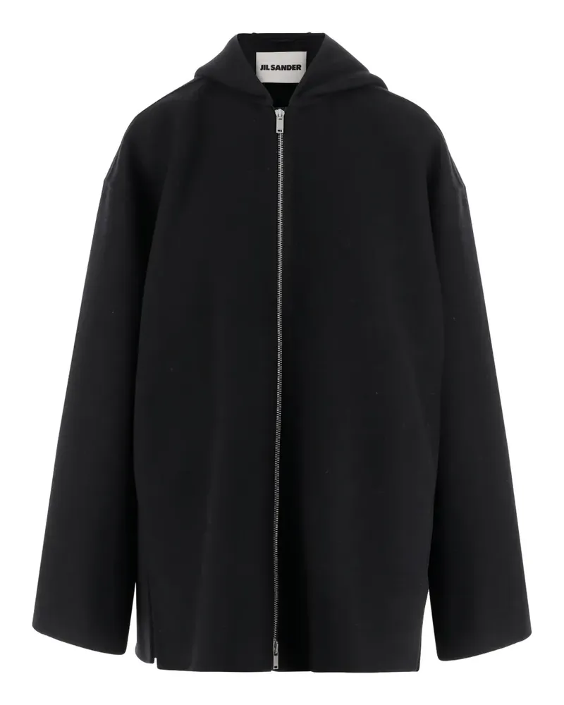 Jil Sander Klassische Kapuzenjacke - Schwarz Schwarz