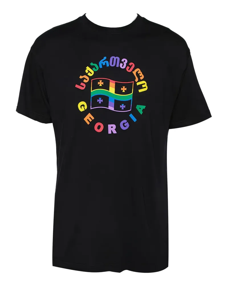 VETEMENTS Klassisches T-Shirt - Schwarz Schwarz