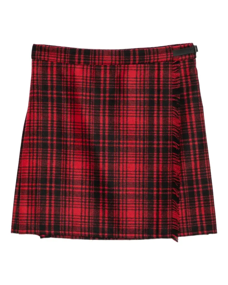 Woolrich check flannel skirt - Rot Rot
