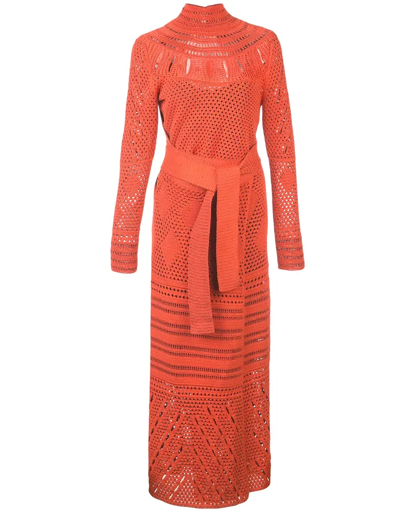 Proenza Schouler Langärmeliges Häkelkleid - Orange Orange
