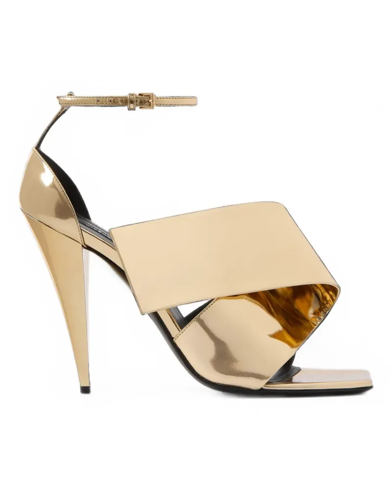 Givenchy Sliced Square Sandalen mit Spiegeleffekt - Gold Gold