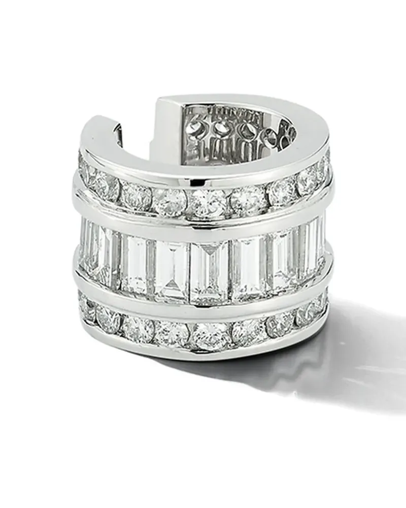 MATEO Ear Cuff mit Diamant - Silber Silber