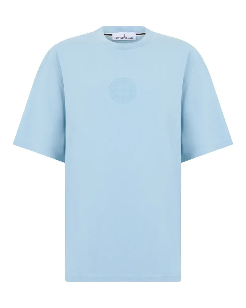 Stone Island logo-print cotton T-shirt - Blau Blau