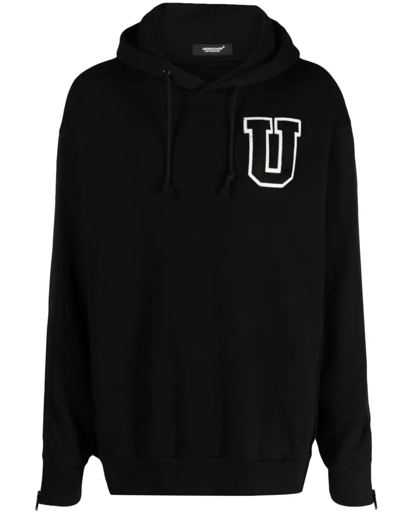 Undercover Hoodie mit Logo-Patch Schwarz