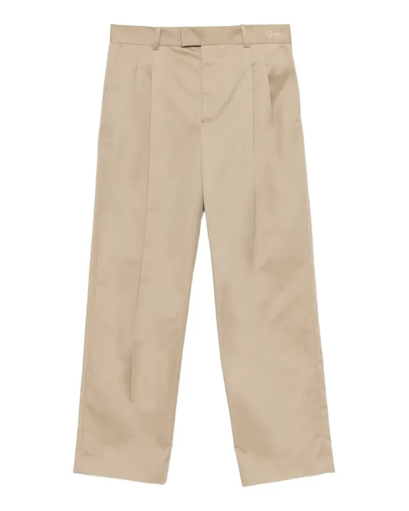 Drôle de Monsieur Straight-Leg-Hose mit Falten - Nude Nude
