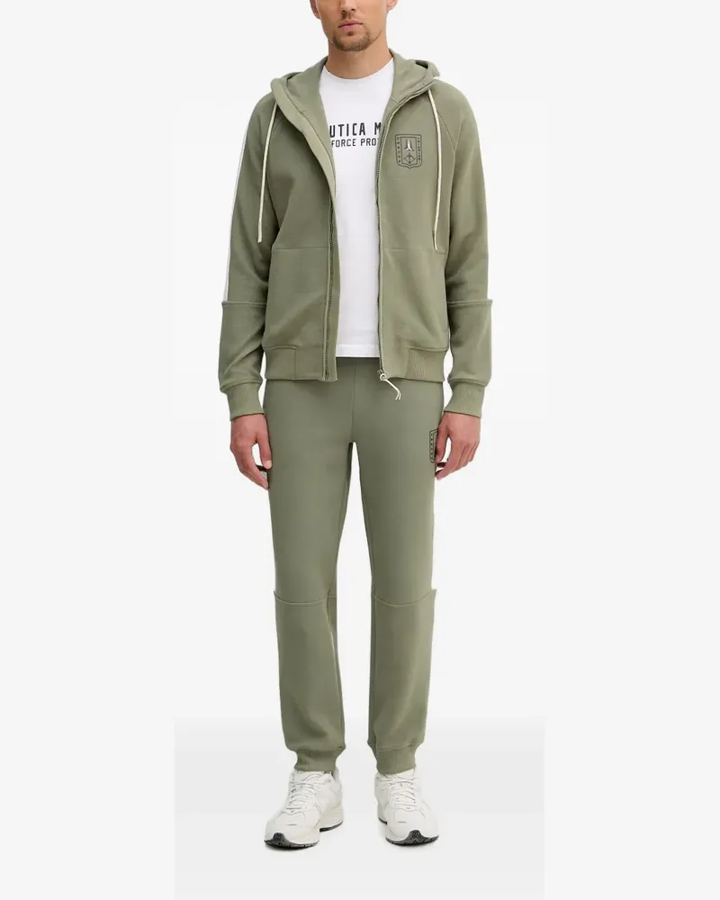 Aeronautica Militare Hoodie mit Logo-Patch - Grün Grün