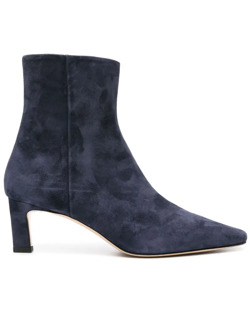 Scarosso Kitty Stiefel aus Wildleder 50mm - Blau Blau