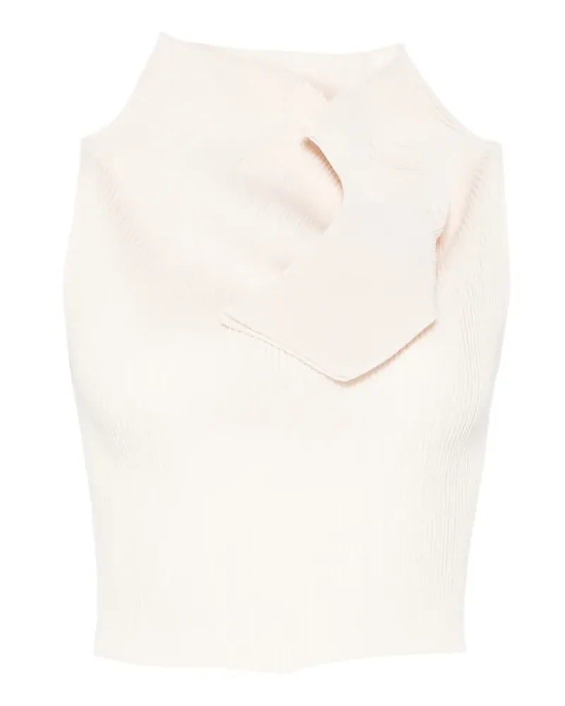 Issey Miyake Oberteil mit Stehkragen - Nude Nude