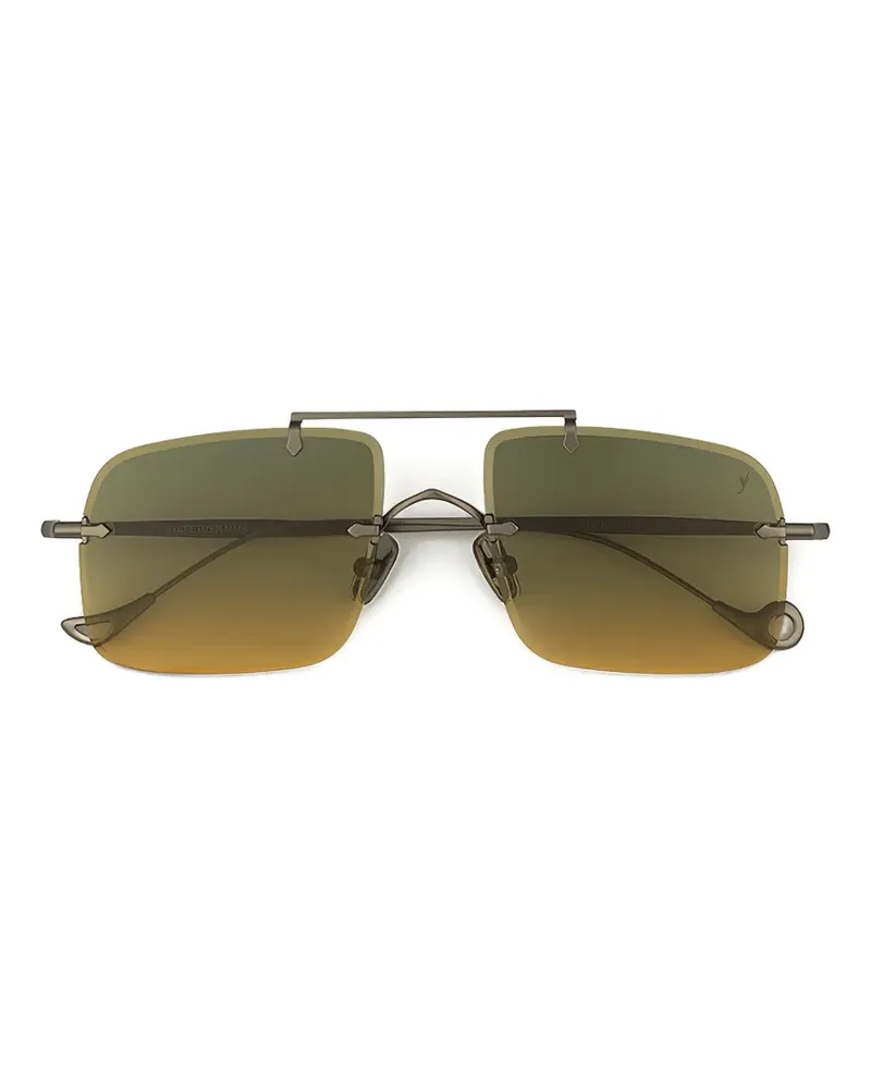 Eyepetizer Filangieri Sonnenbrille mit eckigem Gestell - Grau Grau
