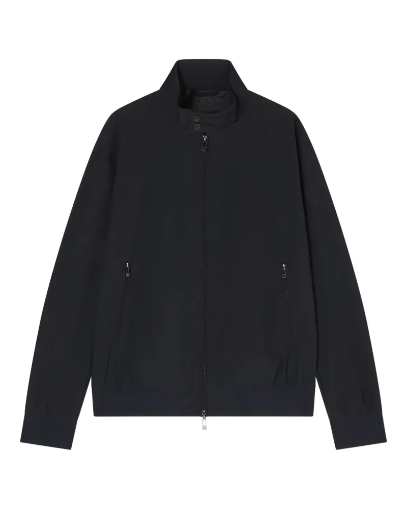 Armani Exchange zip-up high-neck jacket - Blau Blau