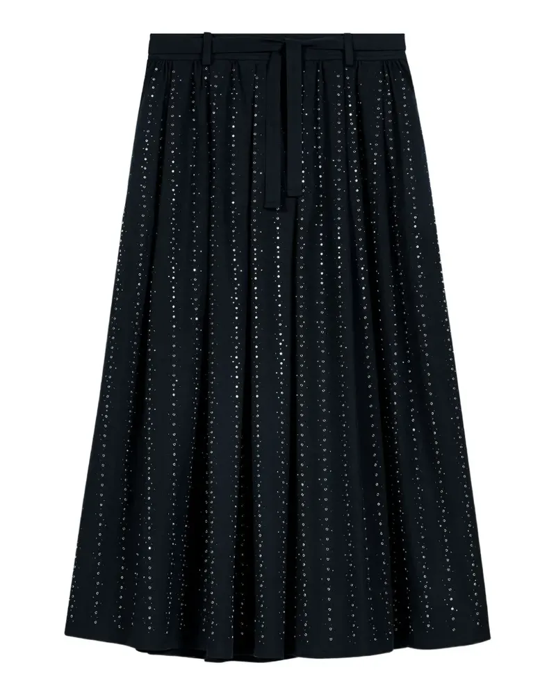 Maje embellished A-line midi skirt - Blau Blau