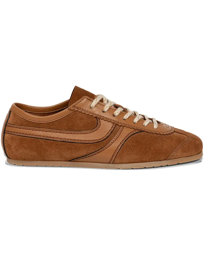 Dries van Noten Sneakers mit Wildledereinsätzen - Braun Braun