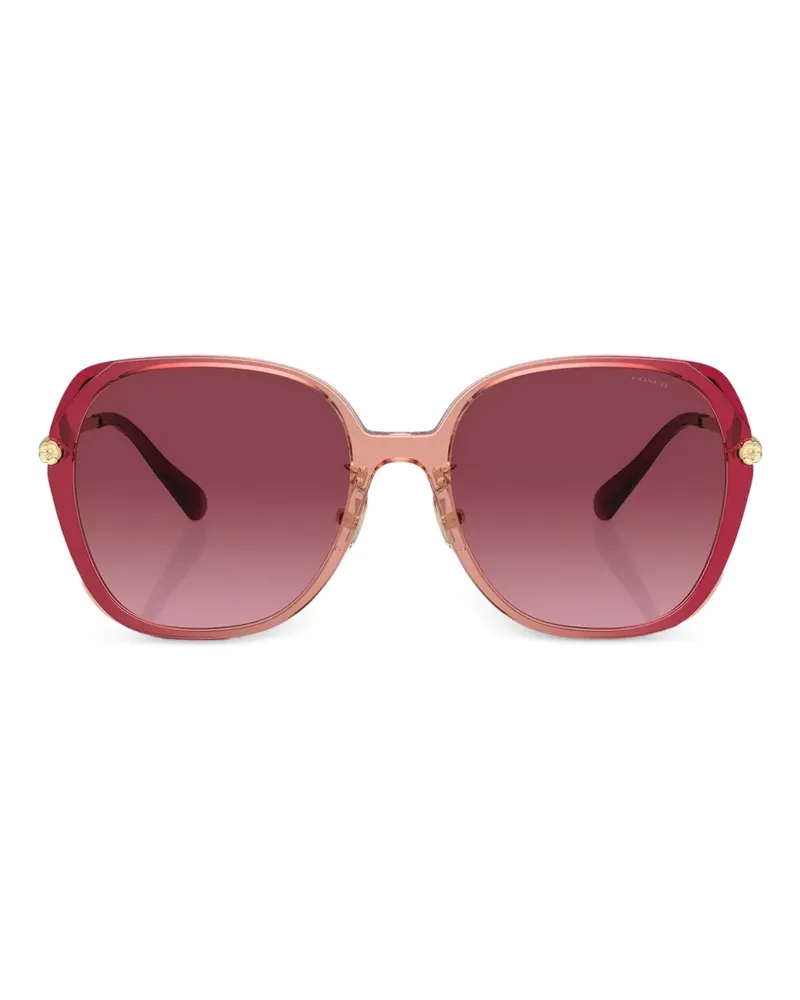 Coach oversized-frame gradient-lens sunglasses - Rot Rot