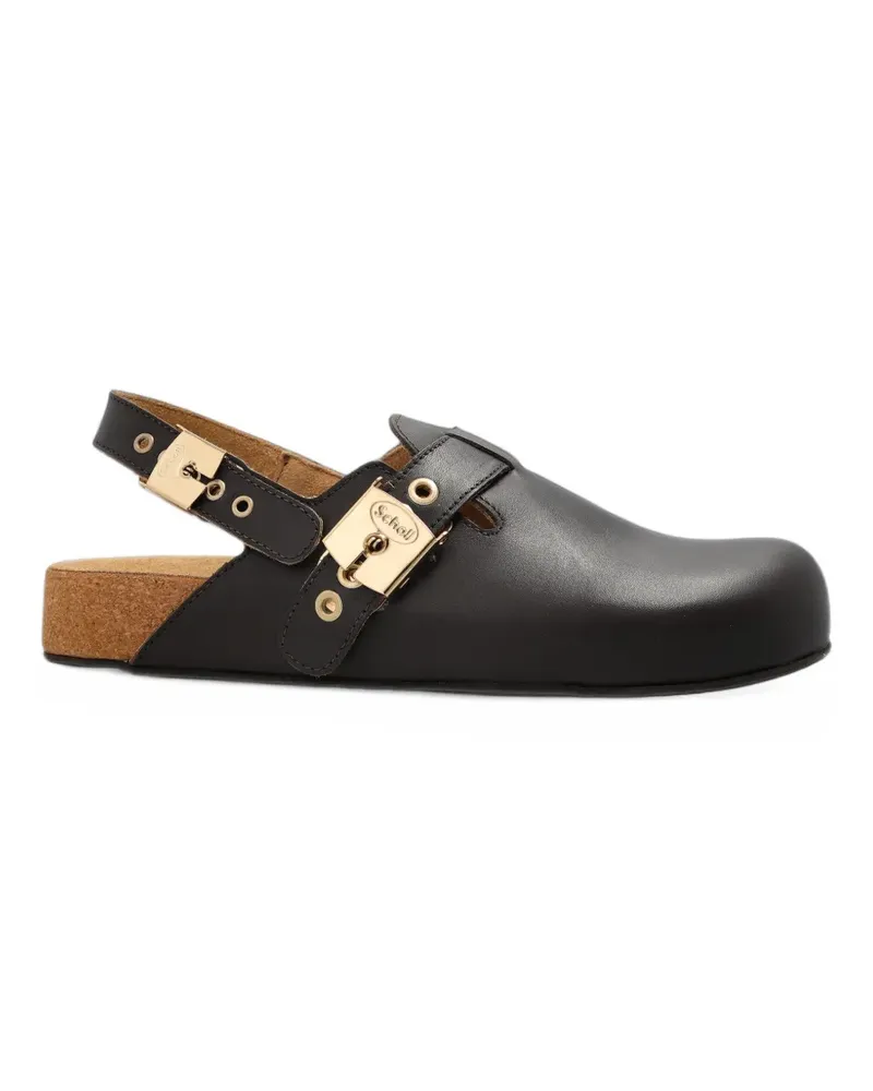 Scholl Luna flat mules - Braun Braun