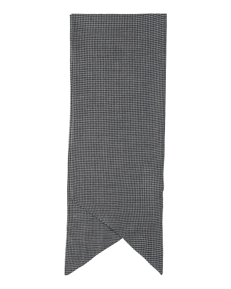 Destin houndstooth wool scarf - Schwarz Schwarz