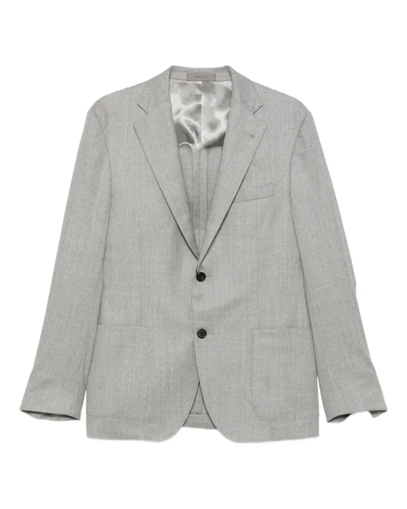 Corneliani notched-lapel single-breasted suit - Grau Grau