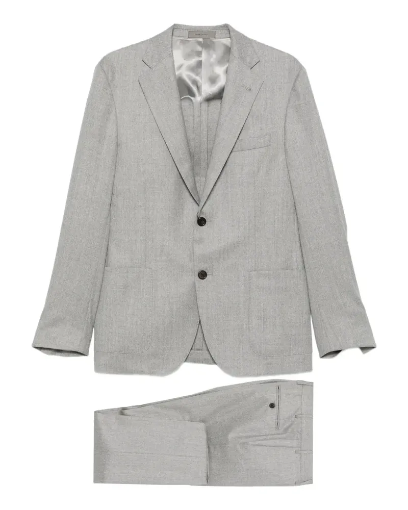 Corneliani Anzug mit fallendem Revers - Grau Grau