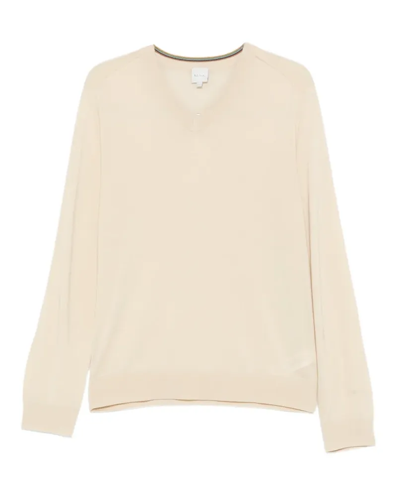 Paul Smith Pullover mit V-Ausschnitt - Nude Nude