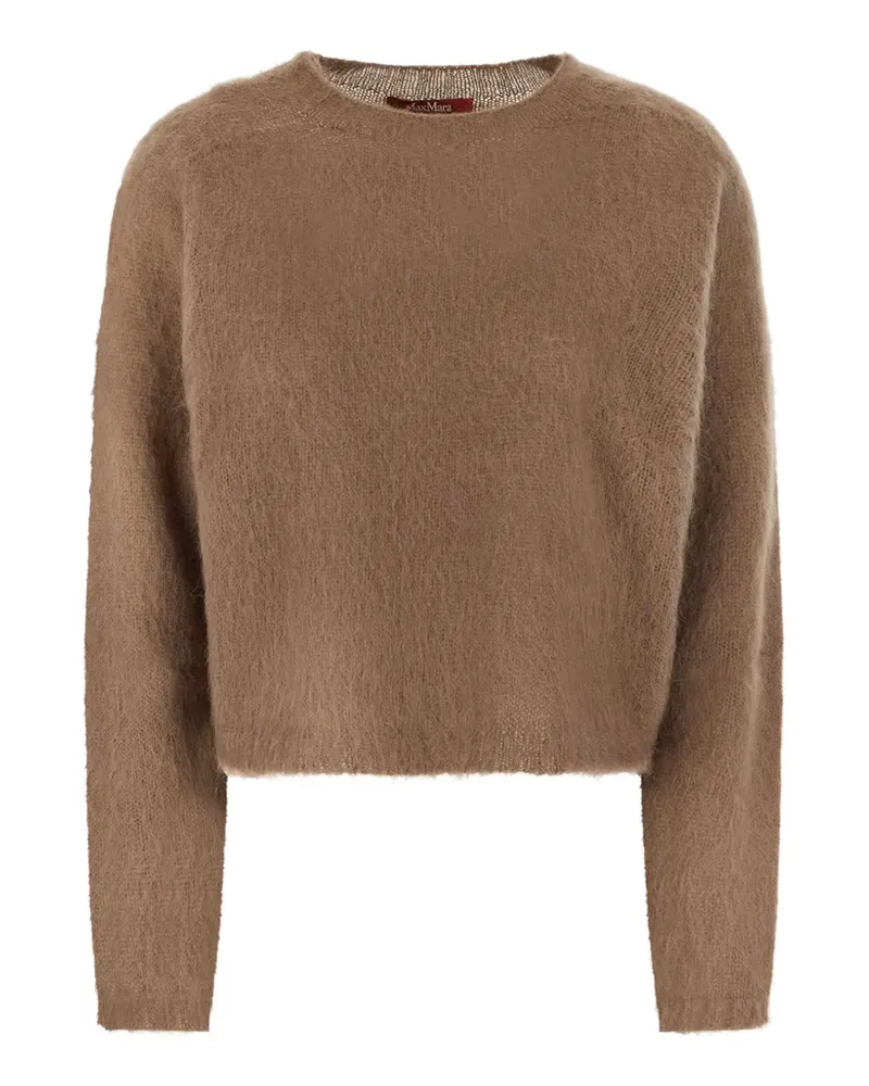 Max Mara Gebürsteter Strickpullover - Braun Braun