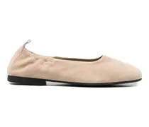 Geraffte Ballerinas - Nude