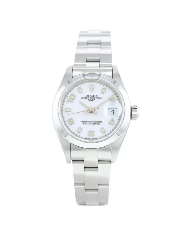 Rolex 1999 pre-owned Oyster Perpetual Date 26mm - Silber Silber