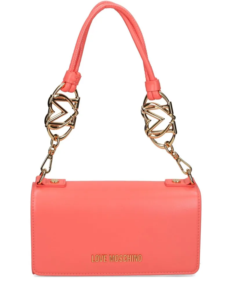 Moschino Verzierte Schultertasche - Rot Rot