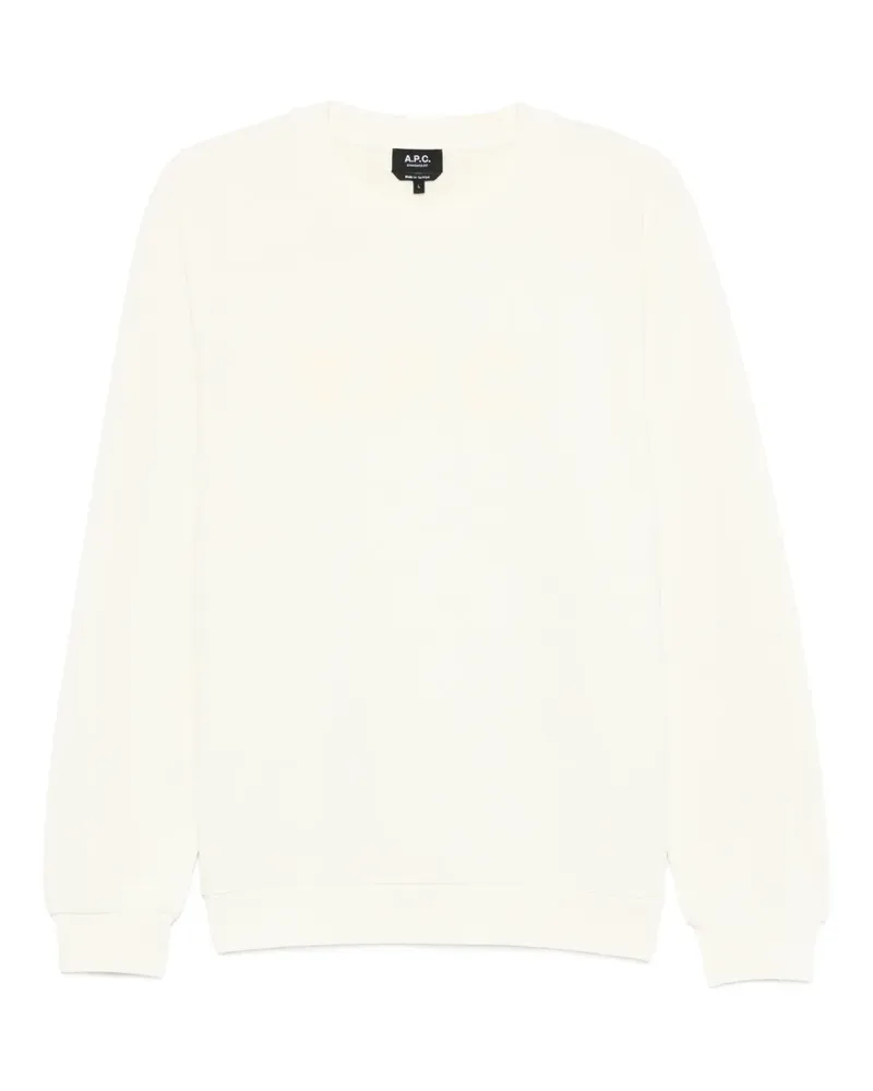 A.P.C. Sweatshirt mit Rundhalsausschnitt - Gelb Gelb