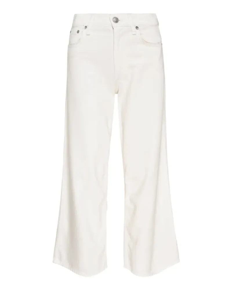 Rag & Bone Weite High-Rise-Jeans - Weiß Weiß