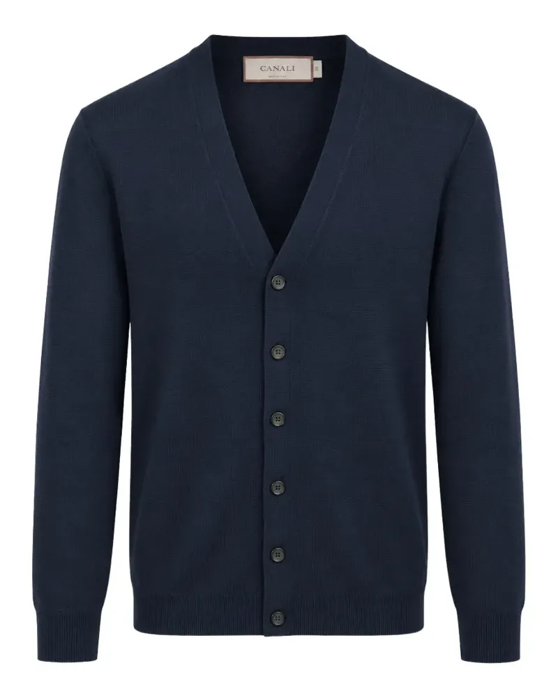 Canali Nuvola button-up cardigan - Blau Blau