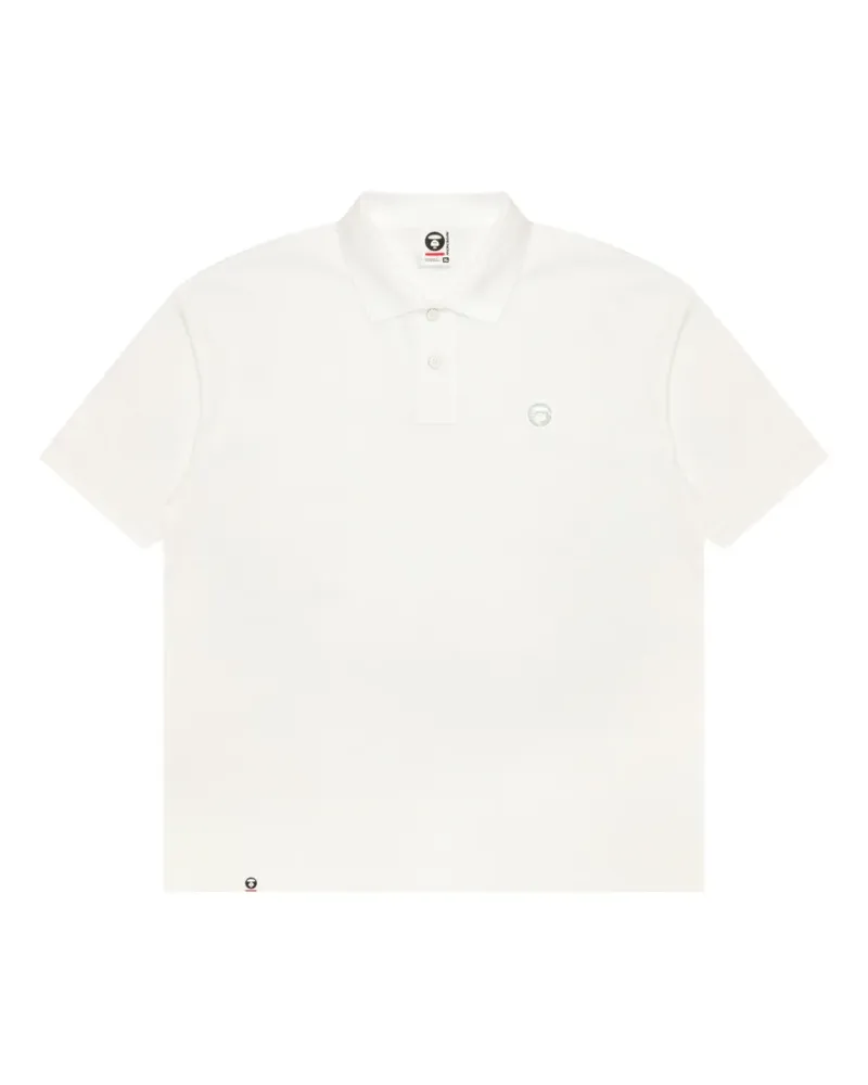 BAPE logo short-sleeve polo shirt - Weiß Weiß