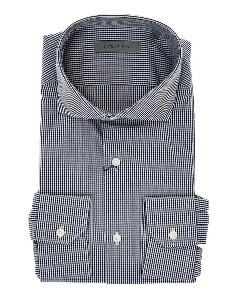 Corneliani checked cotton shirt - Blau Blau