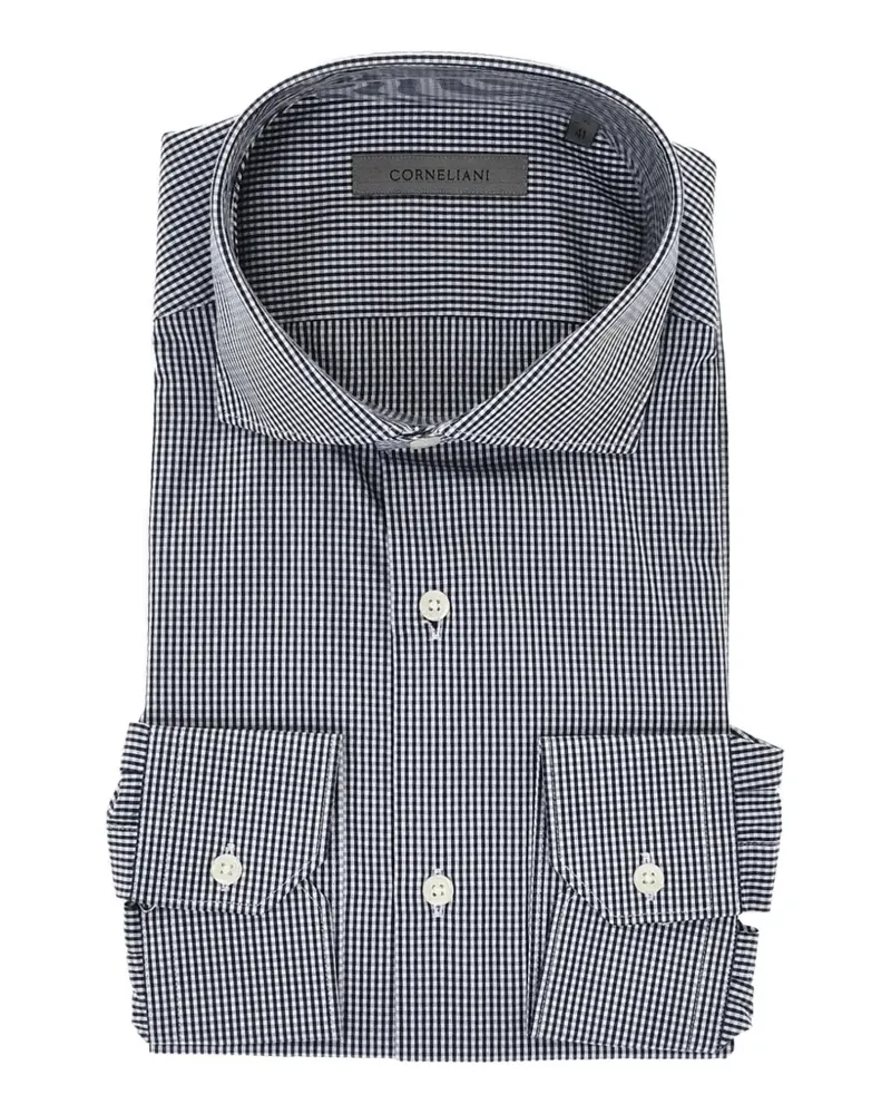 Corneliani checked cotton shirt - Blau Blau