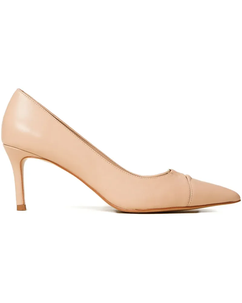 Twin-Set leather pumps - Nude Nude