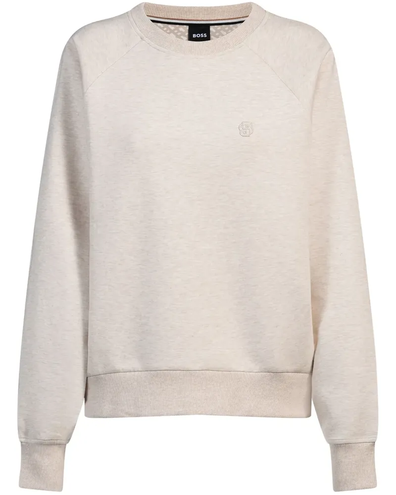 HUGO BOSS Sweatshirt aus Baumwollstretch - Nude Nude