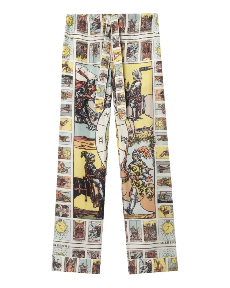 Burberry Tarot Pyjama-Hose aus Seide - Gelb Gelb