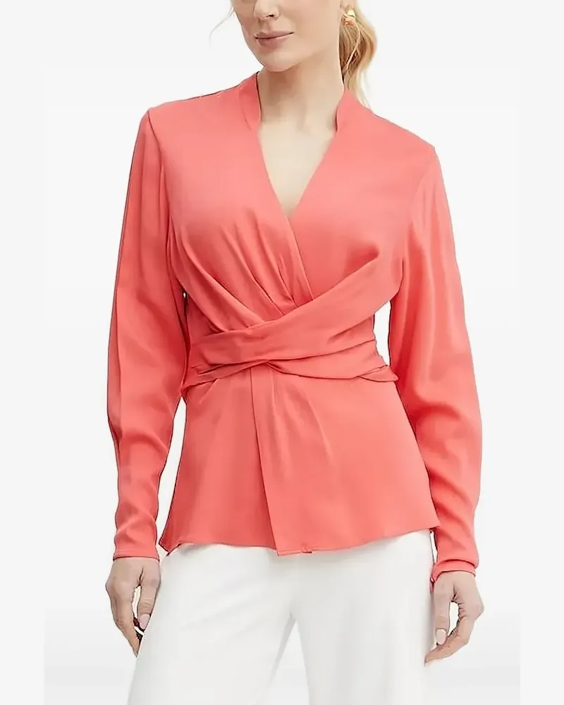 HUGO BOSS Gewickelte Bluse - Orange Orange