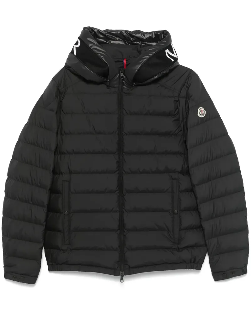 Moncler Gesteppte Chevrerie Jacke - Schwarz Schwarz