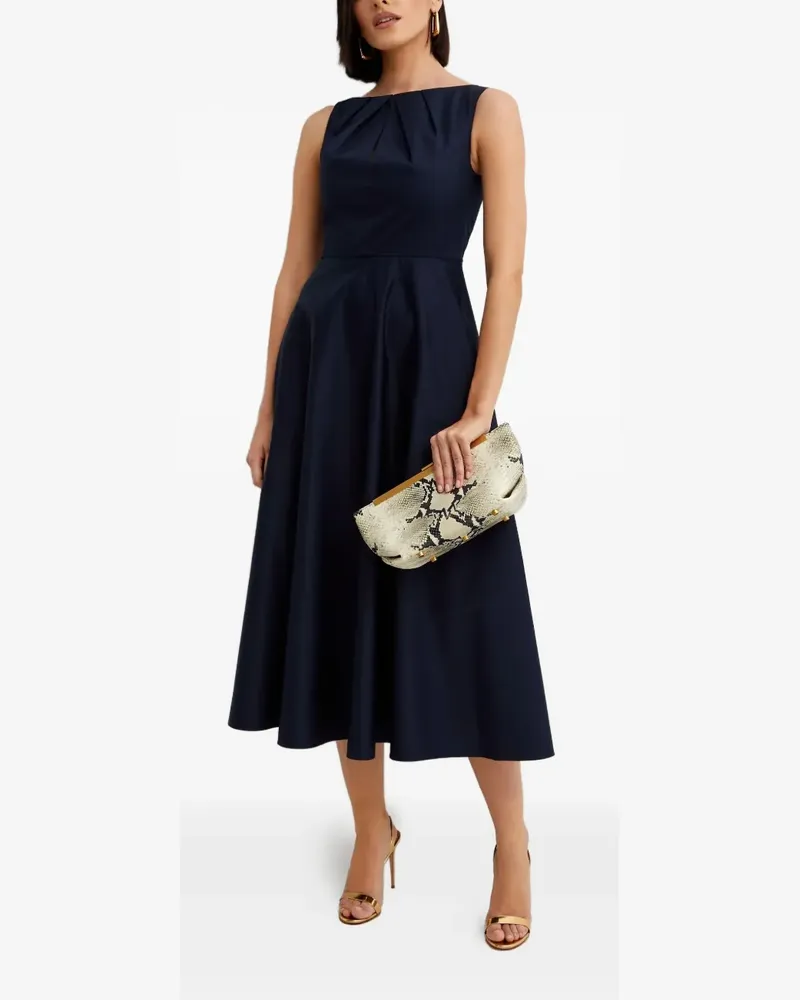 Roland Mouret boat-neck midi dress - Blau Blau