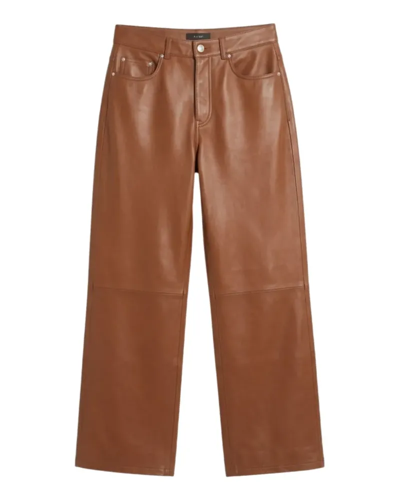 Haikure Lederhose mit weitem Bein - Braun Braun