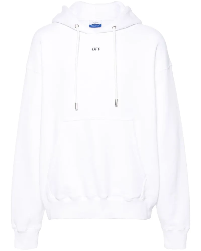 OFF-WHITE Sweatshirt mit Logo-Print Weiß