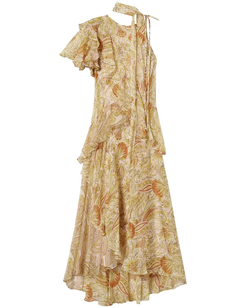 Twin-Set Asymmetrisches Kleid - Nude Nude
